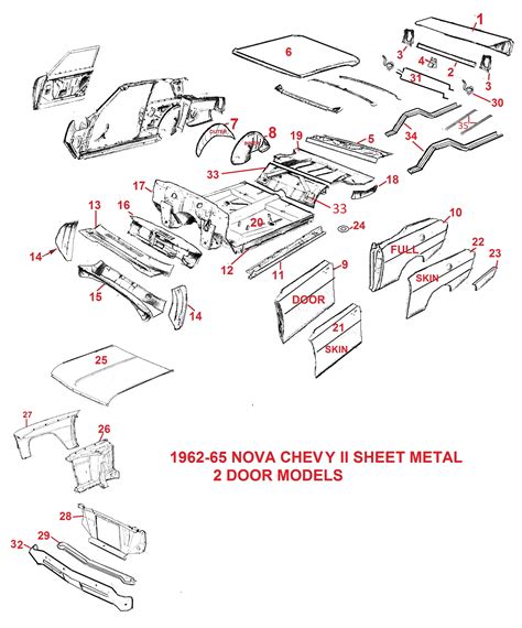 chevy nova sheet metal parts|1962 nova parts for sale.